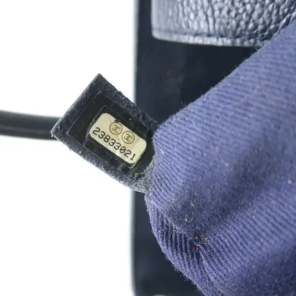 Chanel 17C Neo Executive Small Shopper Tote Navy Leather Shoulder Bag - Picture 12 of 12